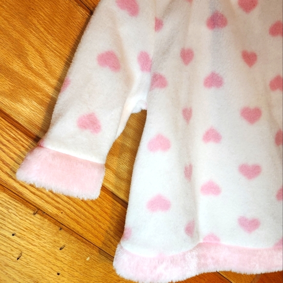 Young Hearts vintage 1993 baby pink faux fur lined hearts jacket - Picture 7 of 9